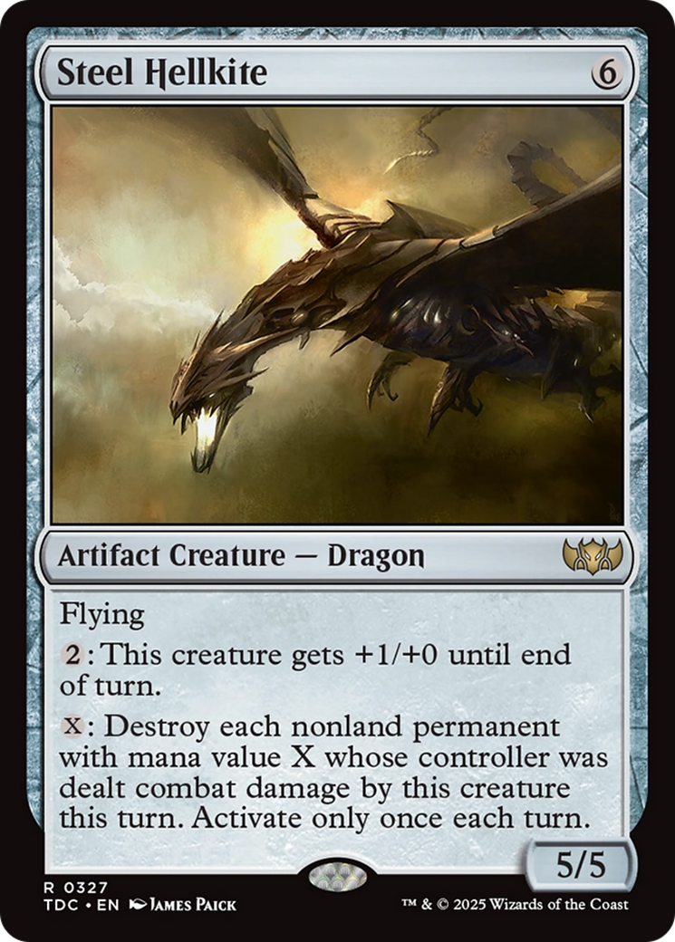Steel Hellkite [Tarkir: Dragonstorm Commander] | Game Master's Emporium (The New GME)