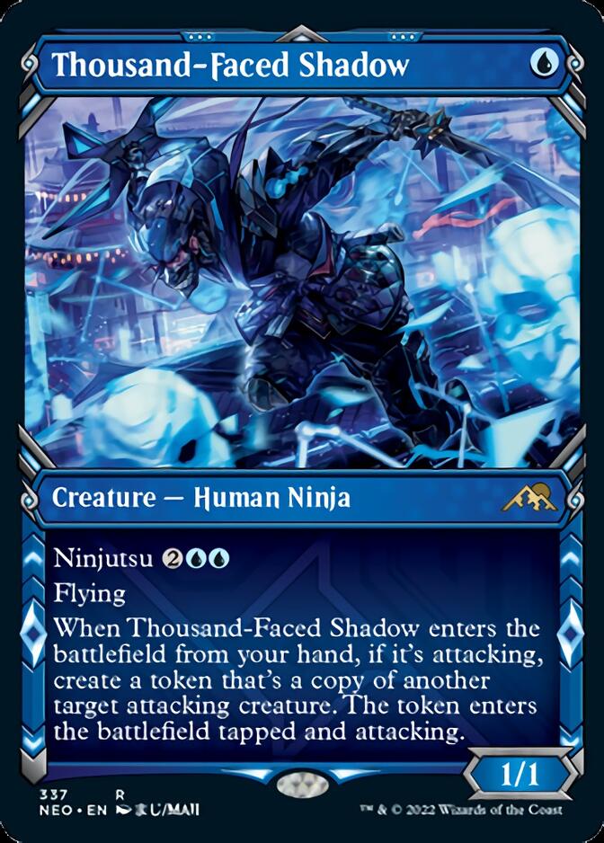 Thousand-Faced Shadow (Showcase Ninja) [Kamigawa: Neon Dynasty] | Game Master's Emporium (The New GME)