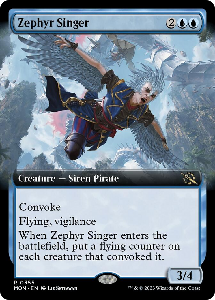 Zephyr Singer (Extended Art) [March of the Machine] | Game Master's Emporium (The New GME)