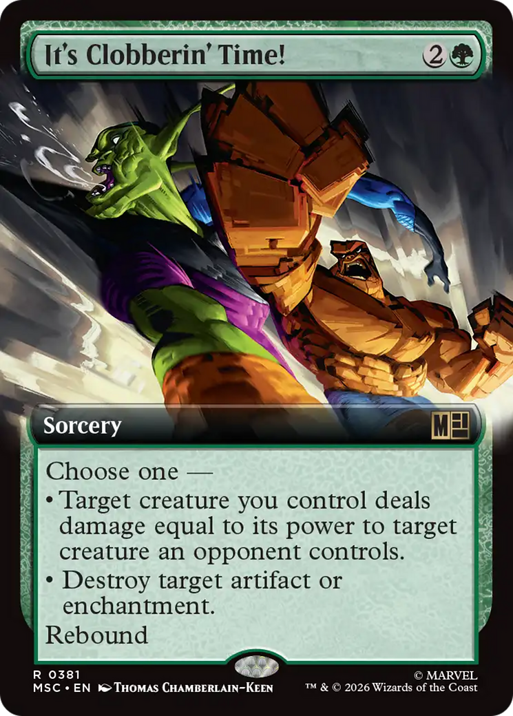 It's Clobberin' Time! (Extended Art) [Marvel Super Heroes Commander] | Game Master's Emporium (The New GME)