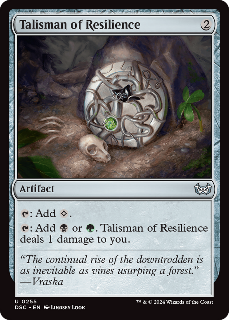 Talisman of Resilience [Duskmourn: House of Horror Commander] | Game Master's Emporium (The New GME)