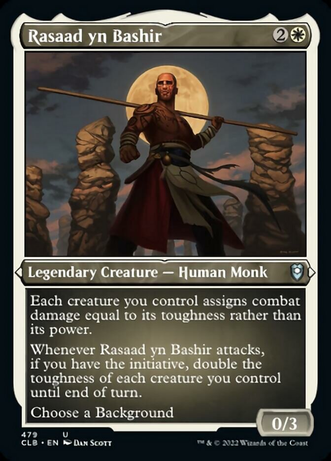 Rasaad yn Bashir (Foil Etched) [Commander Legends: Battle for Baldur's Gate] | Game Master's Emporium (The New GME)