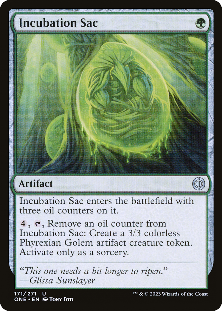 Incubation Sac [Phyrexia: All Will Be One] | Game Master's Emporium (The New GME)