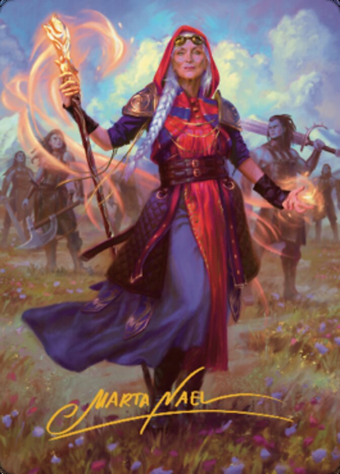 Jaya, Fiery Negotiator Art Card 1 (Gold-Stamped Signature) [Dominaria United Art Series] | Game Master's Emporium (The New GME)