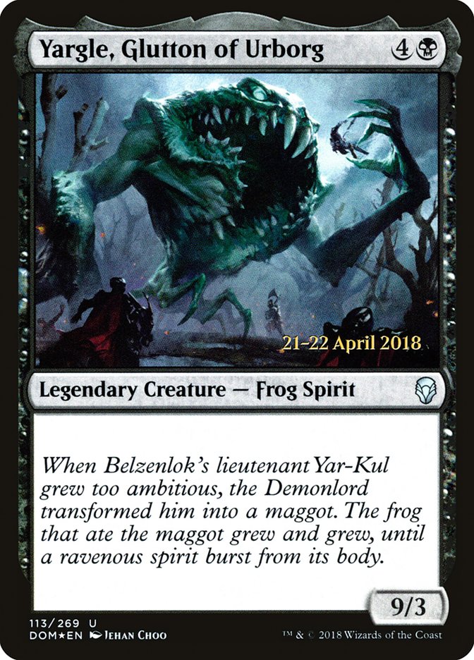 Yargle, Glutton of Urborg [Dominaria Prerelease Promos] | Game Master's Emporium (The New GME)
