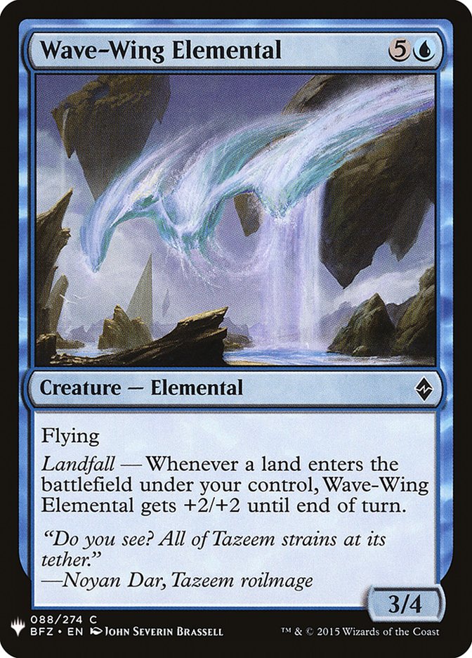 Wave-Wing Elemental [Mystery Booster] | Game Master's Emporium (The New GME)
