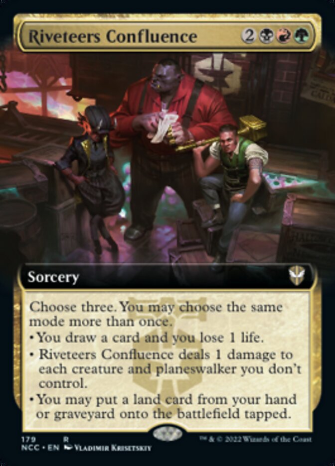 Riveteers Confluence (Extended Art) [Streets of New Capenna Commander] | Game Master's Emporium (The New GME)
