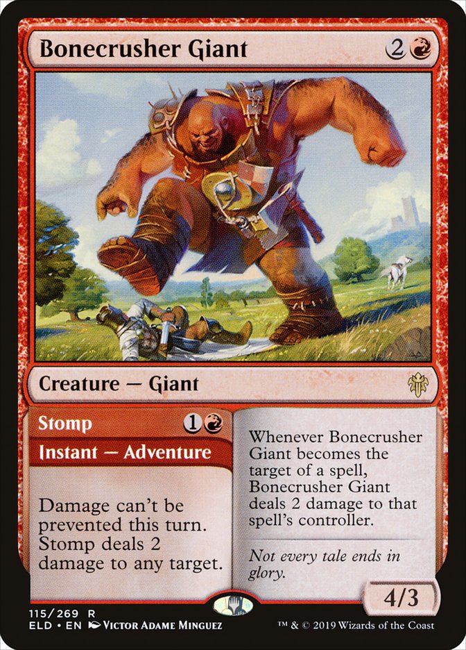 Bonecrusher Giant // Stomp [Throne of Eldraine] | Game Master's Emporium (The New GME)