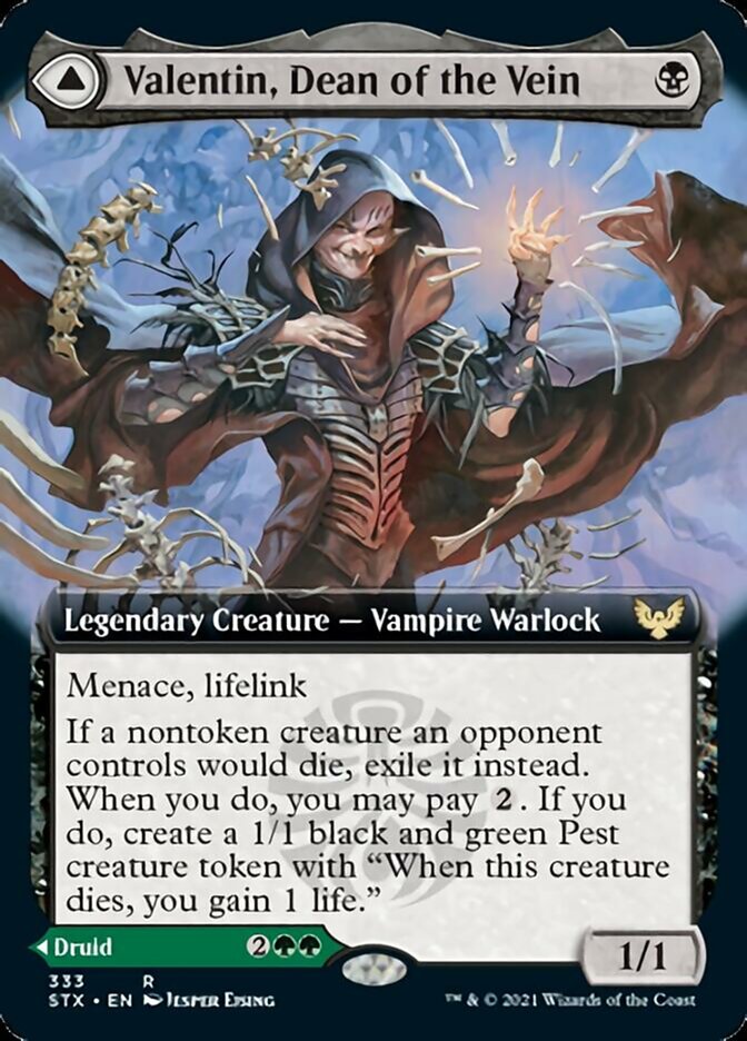 Valentin, Dean of the Vein // Lisette, Dean of the Root (Extended Art) [Strixhaven: School of Mages] | Game Master's Emporium (The New GME)