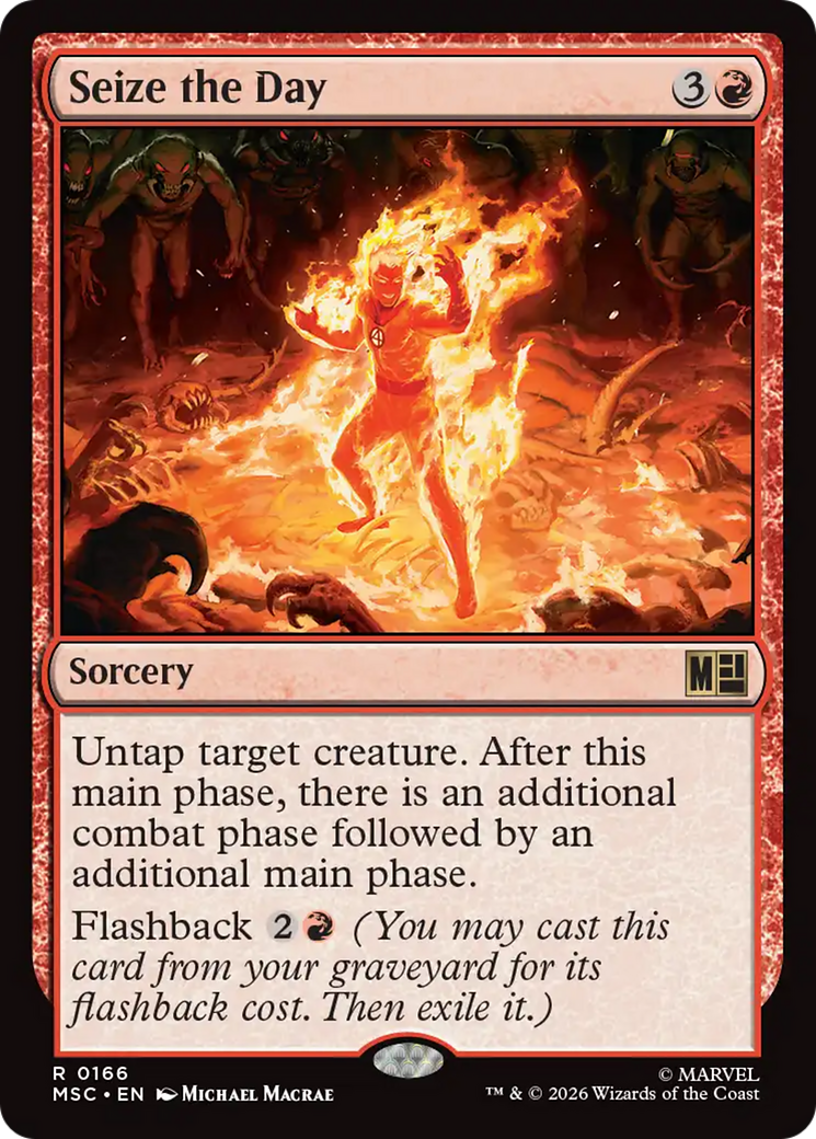 Seize the Day (Surge Foil) [Marvel Super Heroes Commander] | Game Master's Emporium (The New GME)