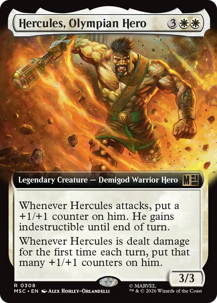 Hercules, Olympian Hero (Extended Art) [Marvel Super Heroes Commander] | Game Master's Emporium (The New GME)