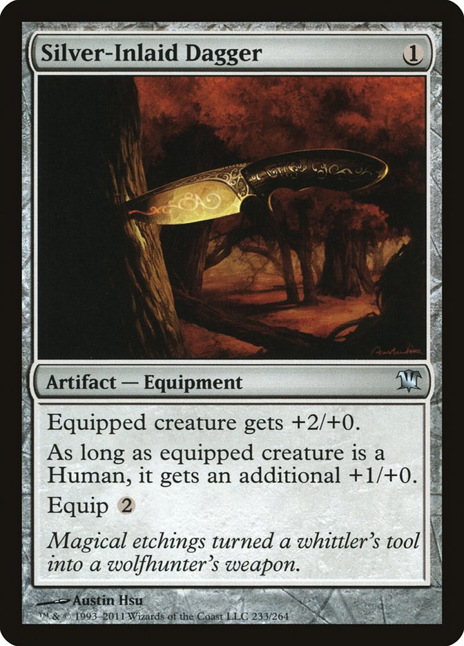 Silver-Inlaid Dagger [Innistrad] | Game Master's Emporium (The New GME)