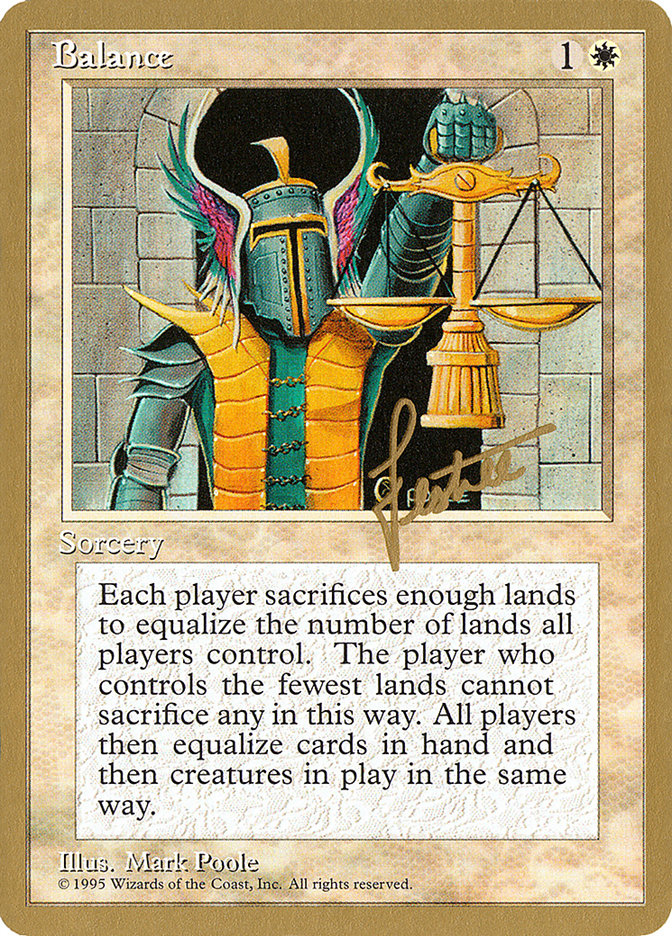Balance (Bertrand Lestree) [Pro Tour Collector Set] | Game Master's Emporium (The New GME)