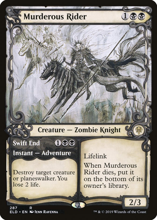 Murderous Rider // Swift End (Showcase) [Throne of Eldraine] | Game Master's Emporium (The New GME)