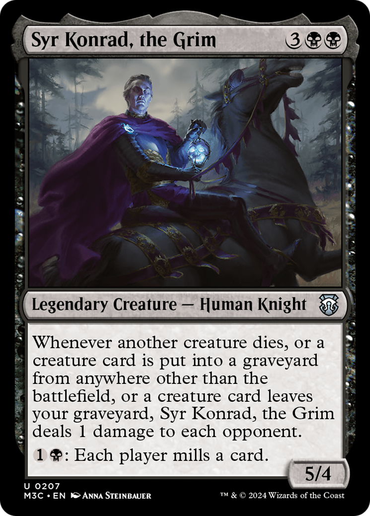 Syr Konrad, the Grim (Ripple Foil) [Modern Horizons 3 Commander] | Game Master's Emporium (The New GME)