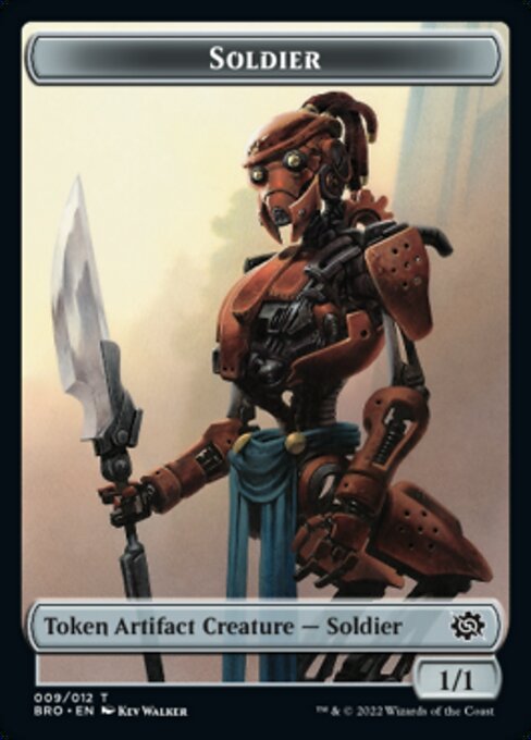 Powerstone // Soldier (009) Double-Sided Token [The Brothers' War Tokens] | Game Master's Emporium (The New GME)