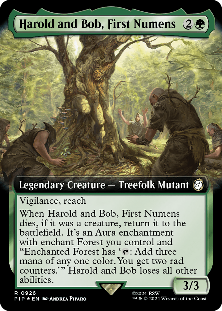 Harold and Bob, First Numens (Extended Art) (Surge Foil) [Fallout] | Game Master's Emporium (The New GME)