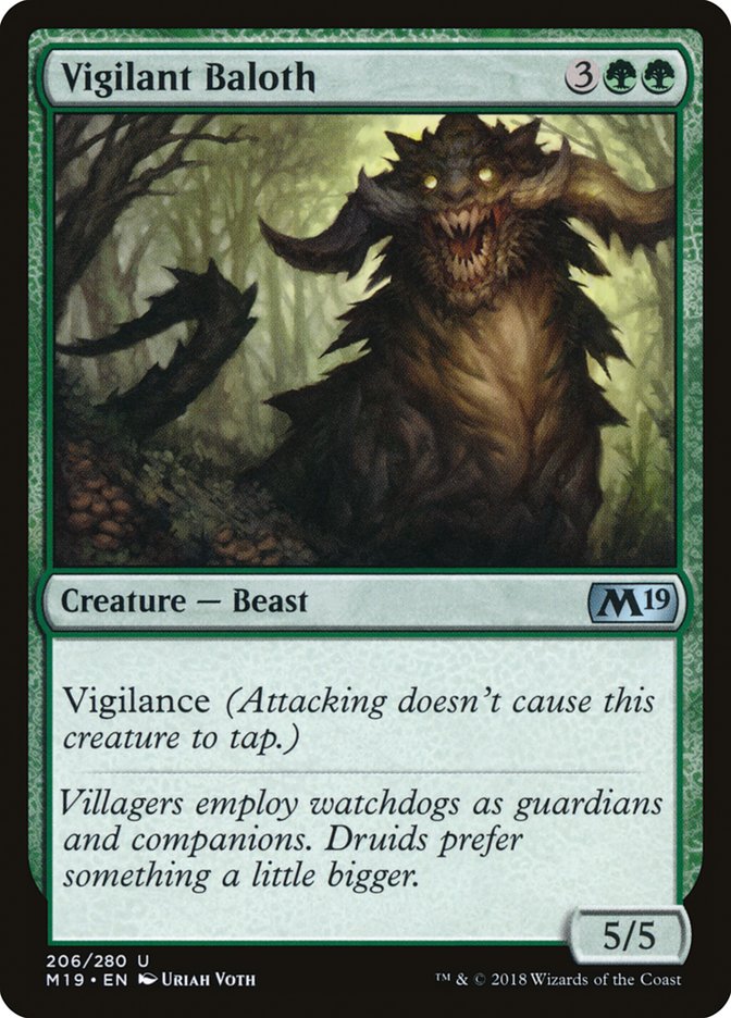 Vigilant Baloth [Core Set 2019] | Game Master's Emporium (The New GME)