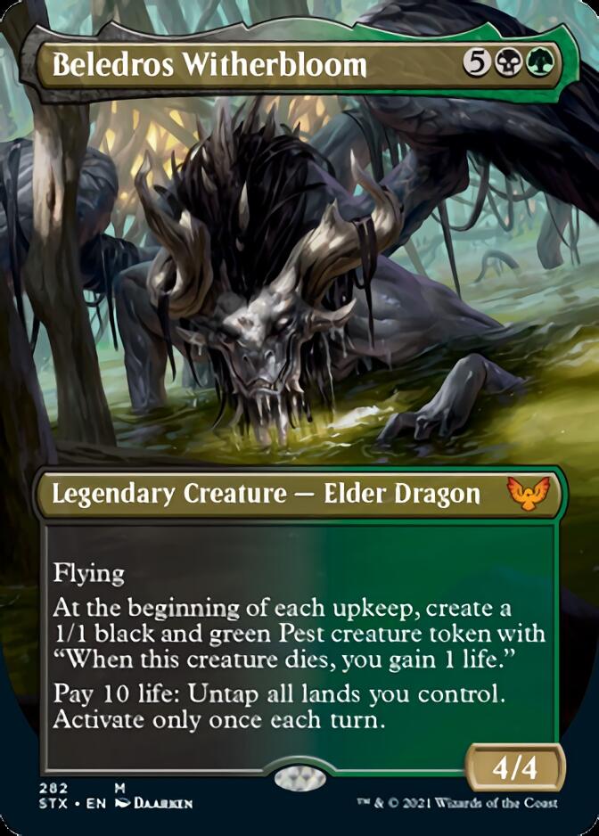 Beledros Witherbloom (Borderless Alternate Art) [Strixhaven: School of Mages] | Game Master's Emporium (The New GME)