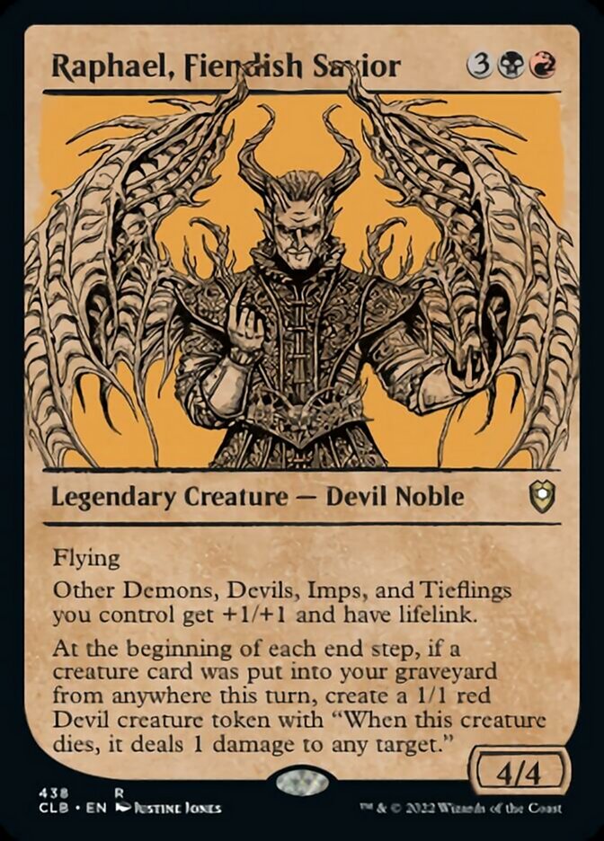 Raphael, Fiendish Savior (Showcase) [Commander Legends: Battle for Baldur's Gate] | Game Master's Emporium (The New GME)
