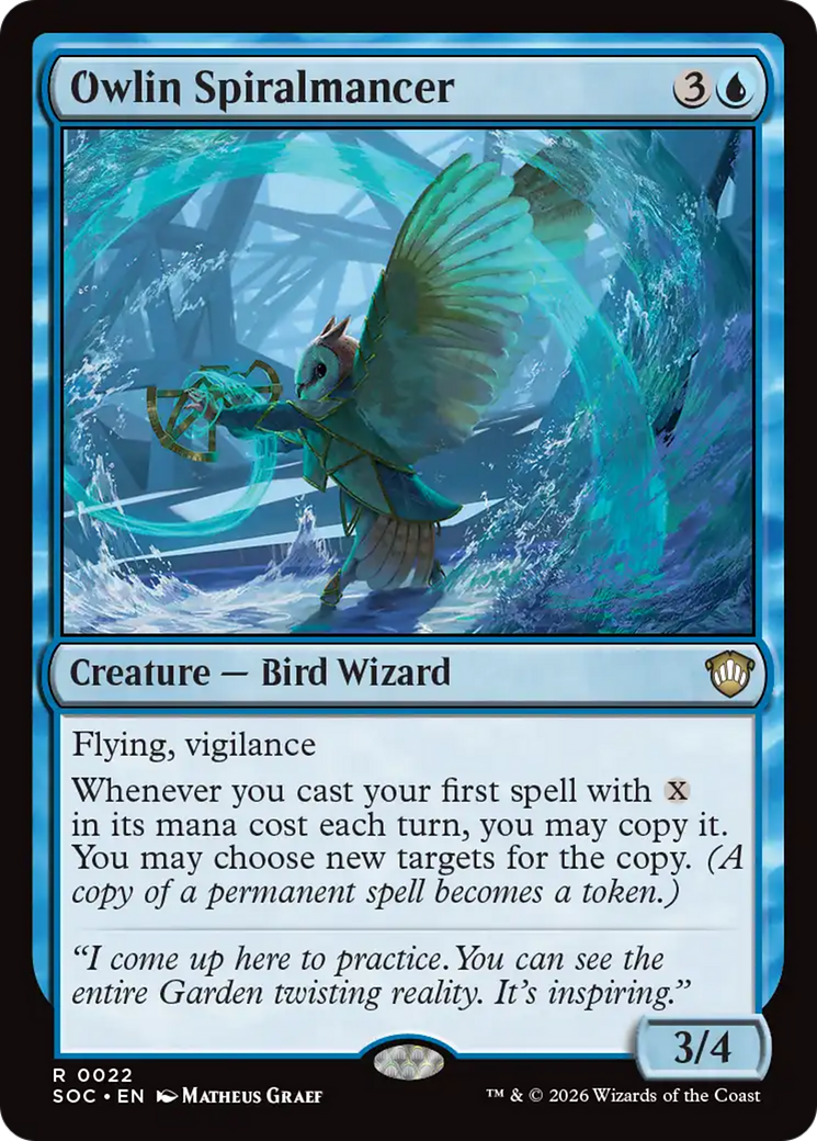 Owlin Spiralmancer [Secrets of Strixhaven Commander] | Game Master's Emporium (The New GME)