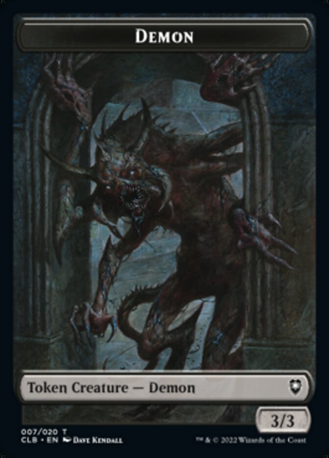 Demon Token [Commander Legends: Battle for Baldur's Gate Tokens] | Game Master's Emporium (The New GME)