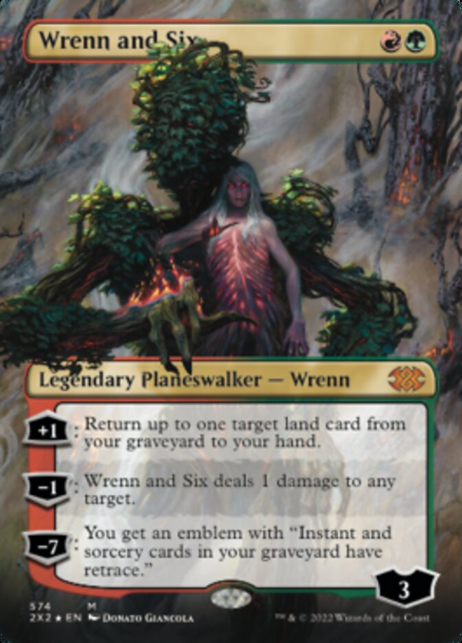 Wrenn and Six (Textured Foil) [Double Masters 2022] | Game Master's Emporium (The New GME)