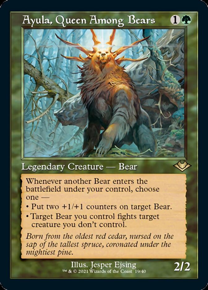 Ayula, Queen Among Bears (Retro Foil Etched) [Modern Horizons] | Game Master's Emporium (The New GME)