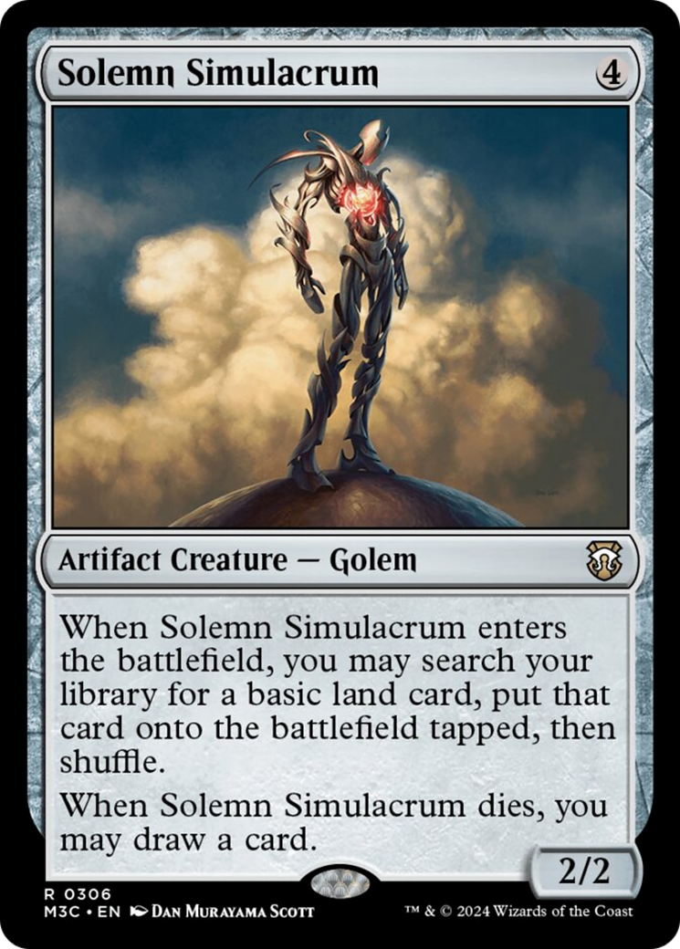 Solemn Simulacrum (Ripple Foil) [Modern Horizons 3 Commander] | Game Master's Emporium (The New GME)
