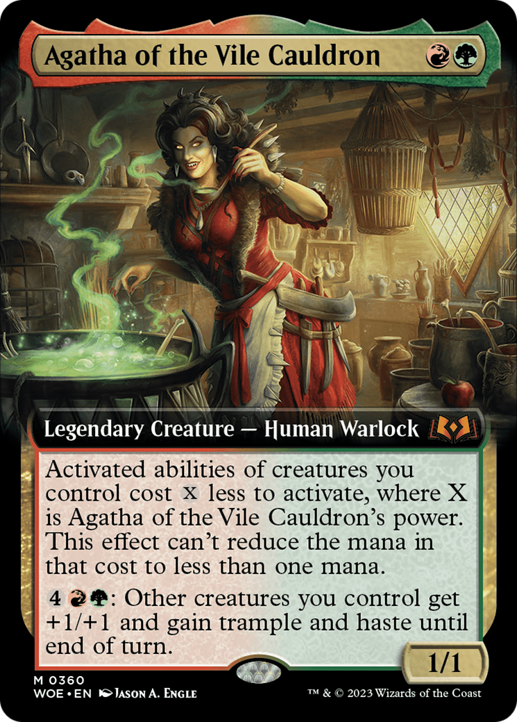 Agatha of the Vile Cauldron (Extended Art) [Wilds of Eldraine] | Game Master's Emporium (The New GME)
