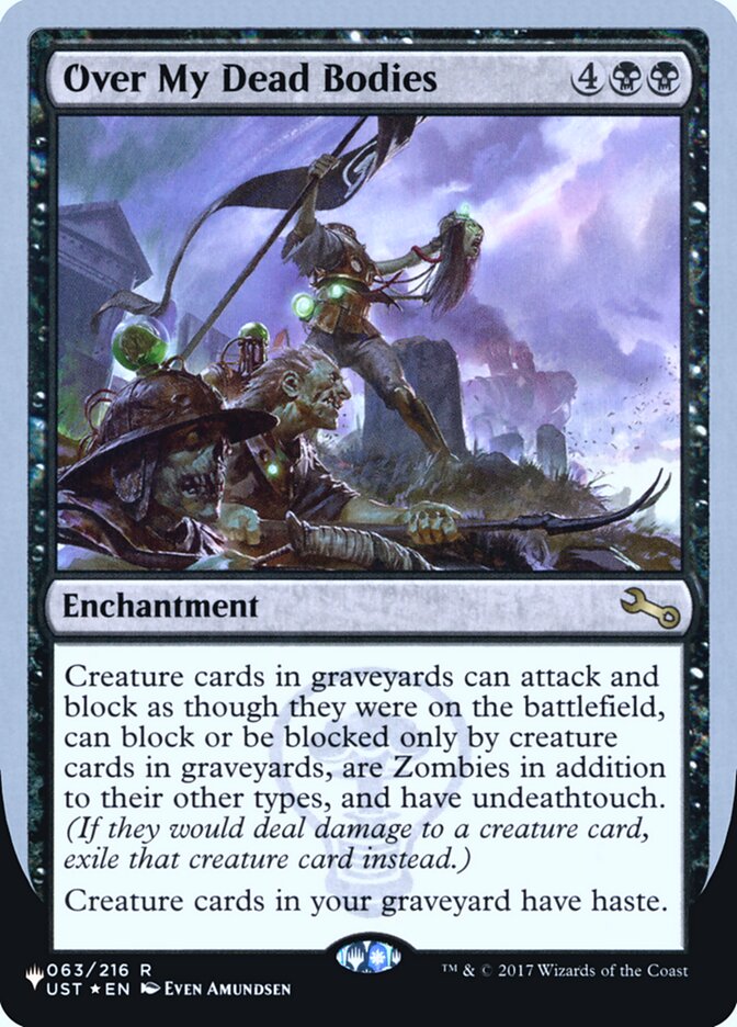 Over My Dead Bodies (Unfinity Foil Edition) [The List] | Game Master's Emporium (The New GME)