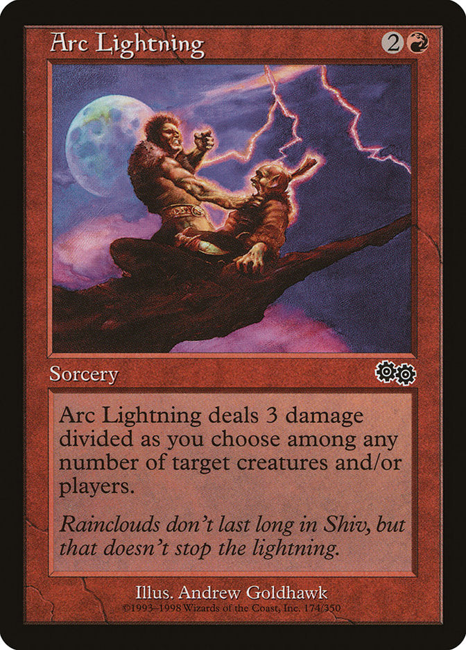 Arc Lightning [Urza's Saga] | Game Master's Emporium (The New GME)