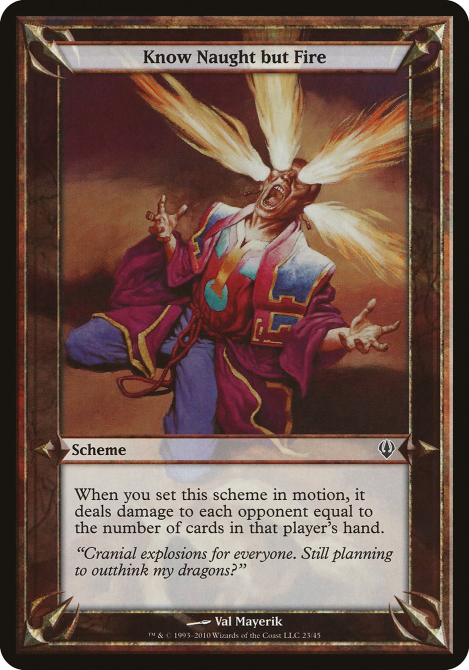Know Naught but Fire (Schemes) [Archenemy Schemes] | Game Master's Emporium (The New GME)