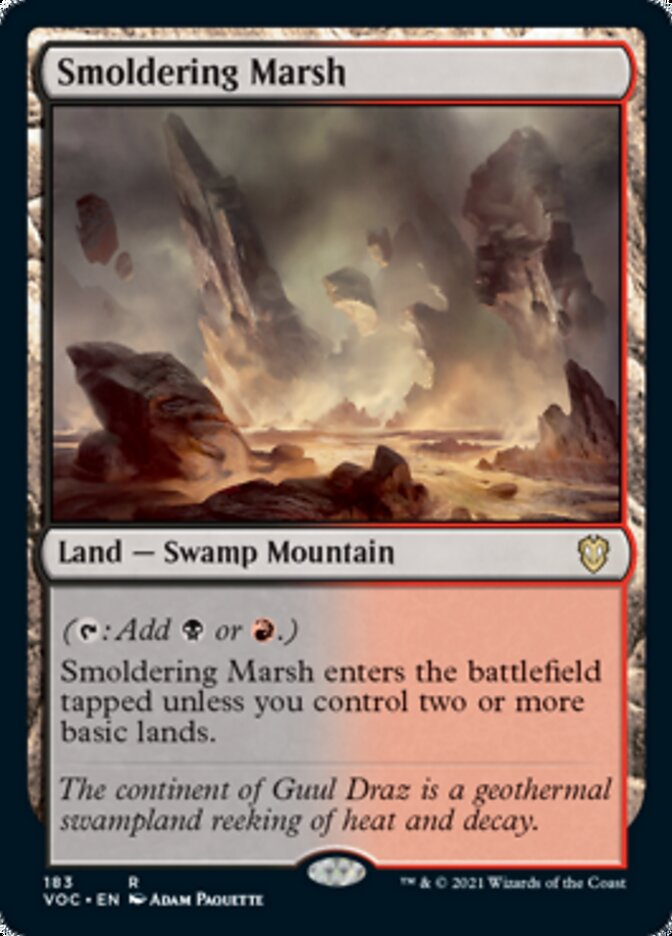 Smoldering Marsh [Innistrad: Crimson Vow Commander] | Game Master's Emporium (The New GME)