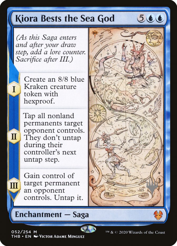 Kiora Bests the Sea God (Promo Pack) [Theros Beyond Death Promos] | Game Master's Emporium (The New GME)