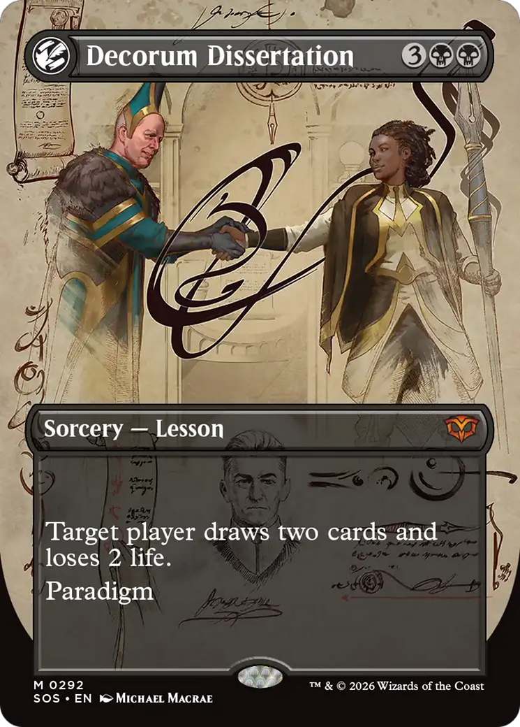 Decorum Dissertation (Borderless) [Secrets of Strixhaven] | Game Master's Emporium (The New GME)