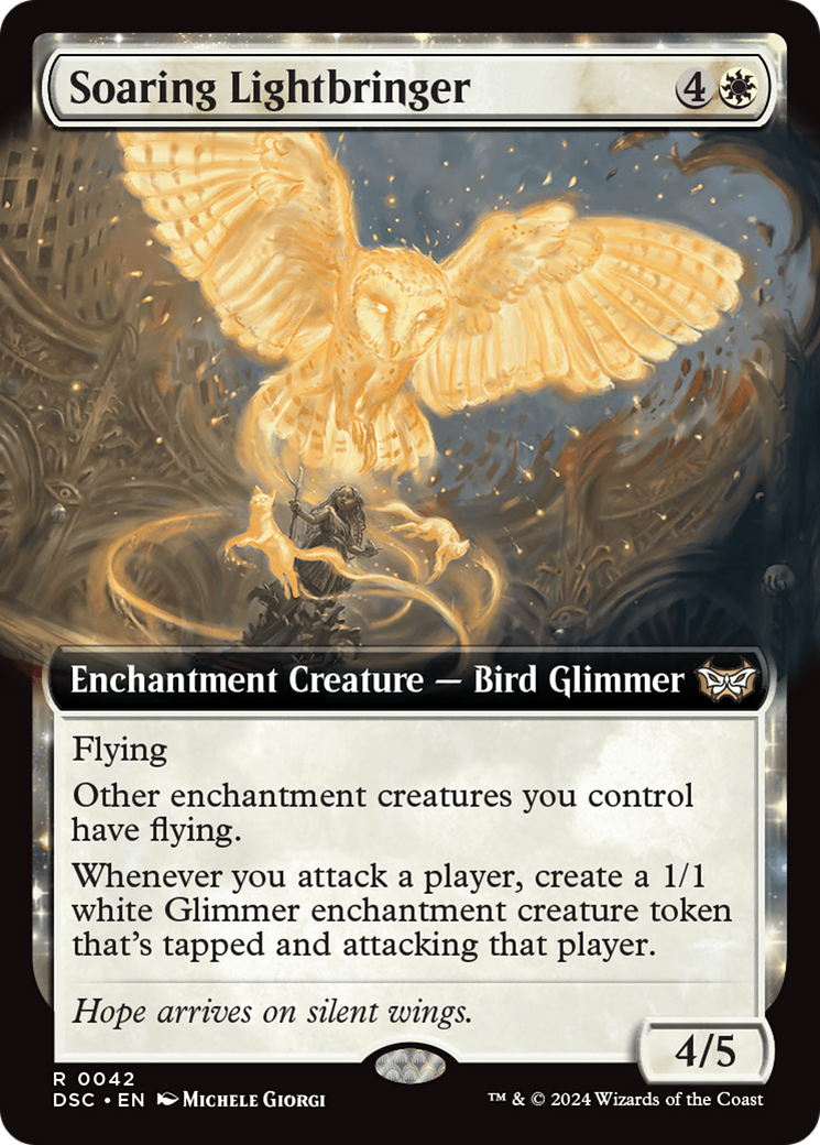 Soaring Lightbringer (Extended Art) [Duskmourn: House of Horror Commander] | Game Master's Emporium (The New GME)