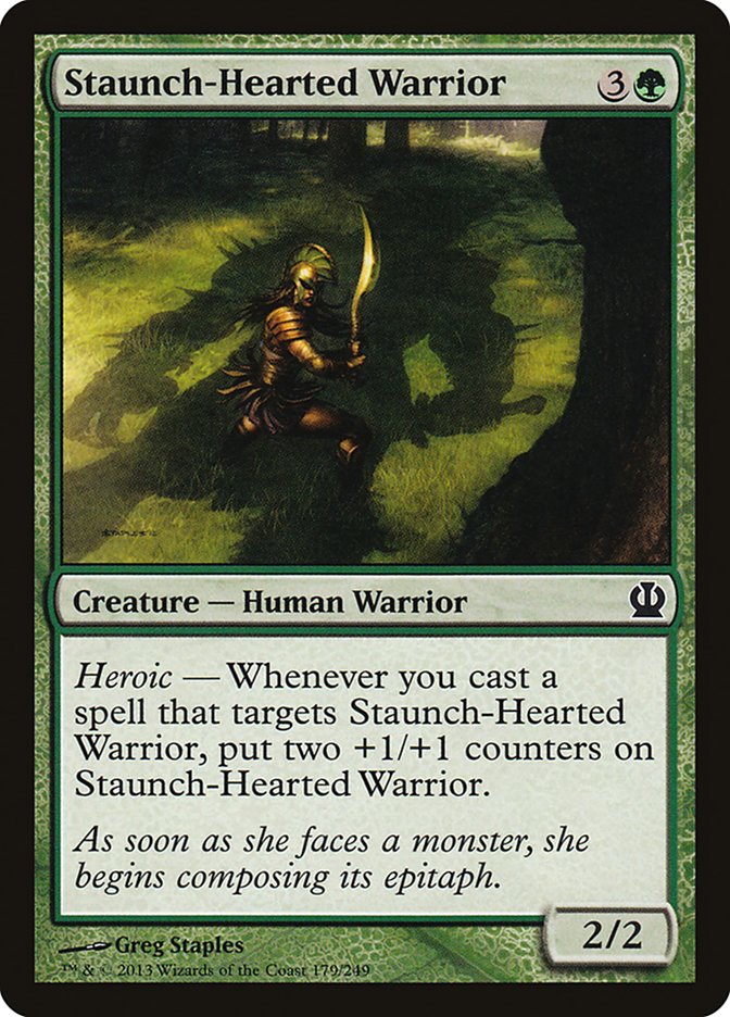 Staunch-Hearted Warrior [Theros] | Game Master's Emporium (The New GME)