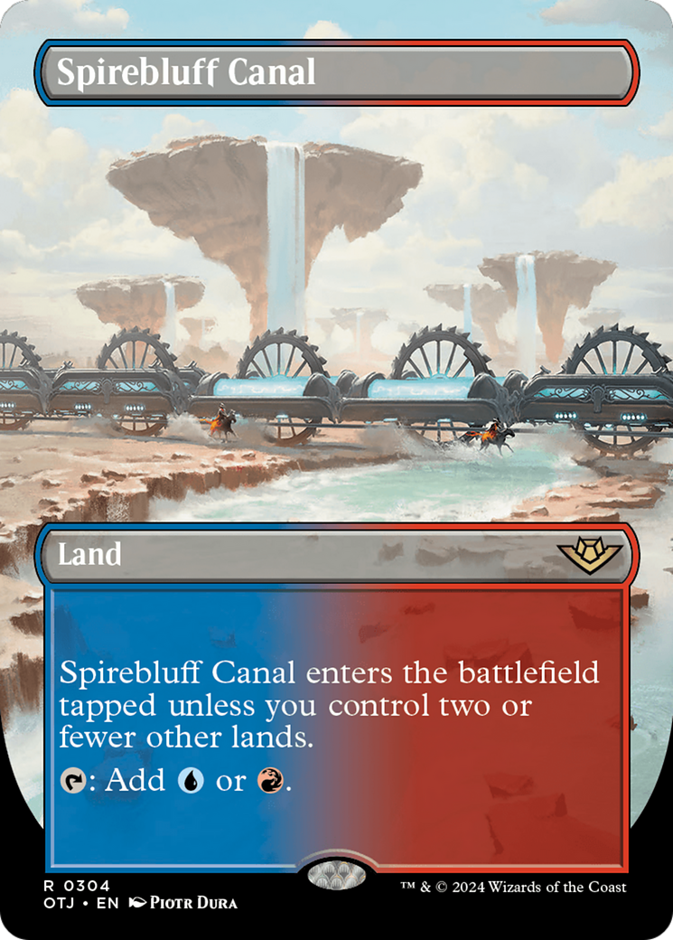Spirebluff Canal (Borderless) [Outlaws of Thunder Junction] | Game Master's Emporium (The New GME)