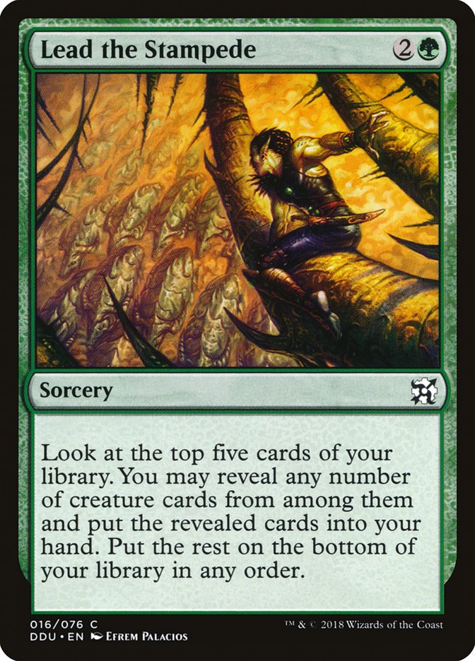 Lead the Stampede [Duel Decks: Elves vs. Inventors] | Game Master's Emporium (The New GME)