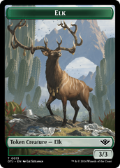 Elk // Plot Double-Sided Token [Outlaws of Thunder Junction Tokens] | Game Master's Emporium (The New GME)