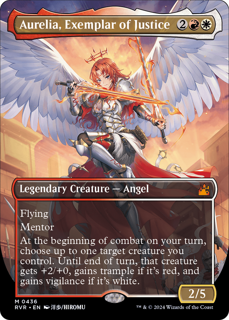 Aurelia, Exemplar of Justice (Anime Borderless) [Ravnica Remastered] | Game Master's Emporium (The New GME)