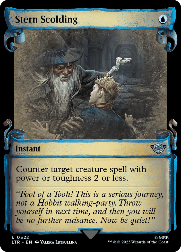 Stern Scolding [The Lord of the Rings: Tales of Middle-Earth Showcase Scrolls] | Game Master's Emporium (The New GME)