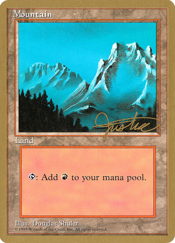 Mountain (mj374) (Mark Justice) [Pro Tour Collector Set] | Game Master's Emporium (The New GME)