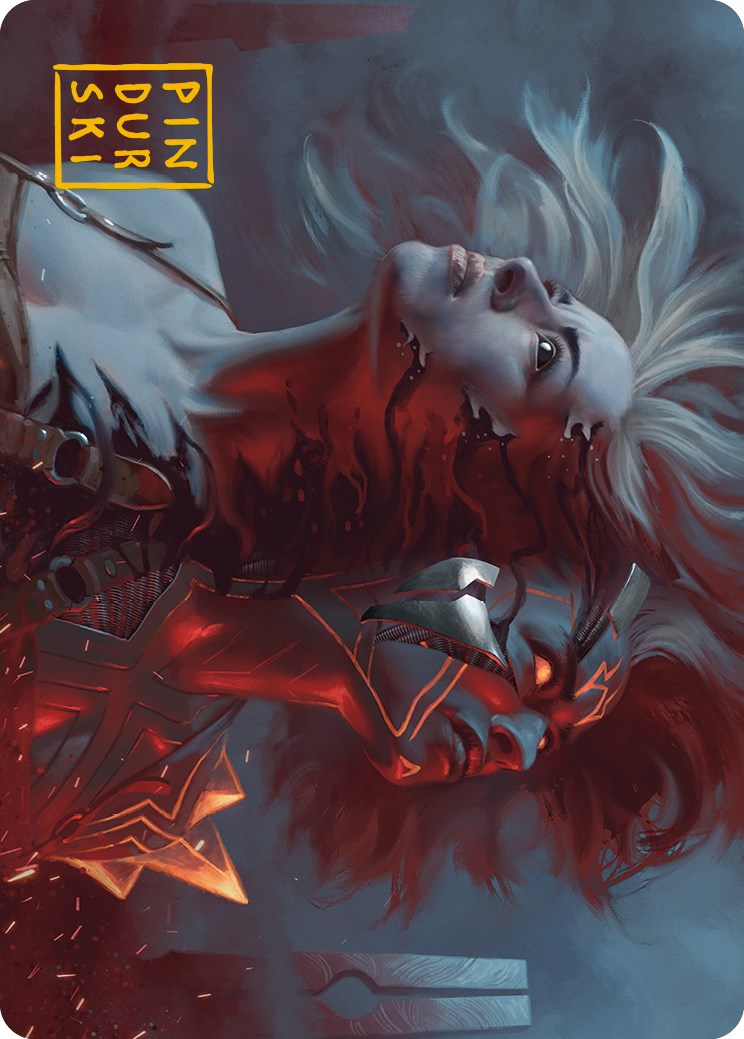 Thrill of Possibility Art Card (Gold-Stamped Signature) [Phyrexia: All Will Be One Art Series] | Game Master's Emporium (The New GME)
