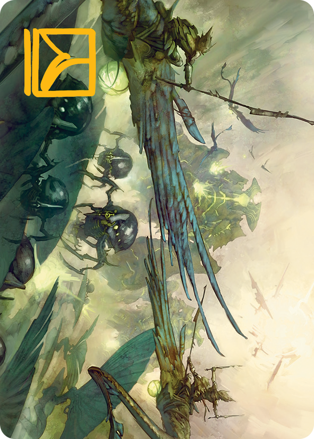 Invasion of Pyrulea Art Card (Gold-Stamped Signature) [March of the Machine Art Series] | Game Master's Emporium (The New GME)