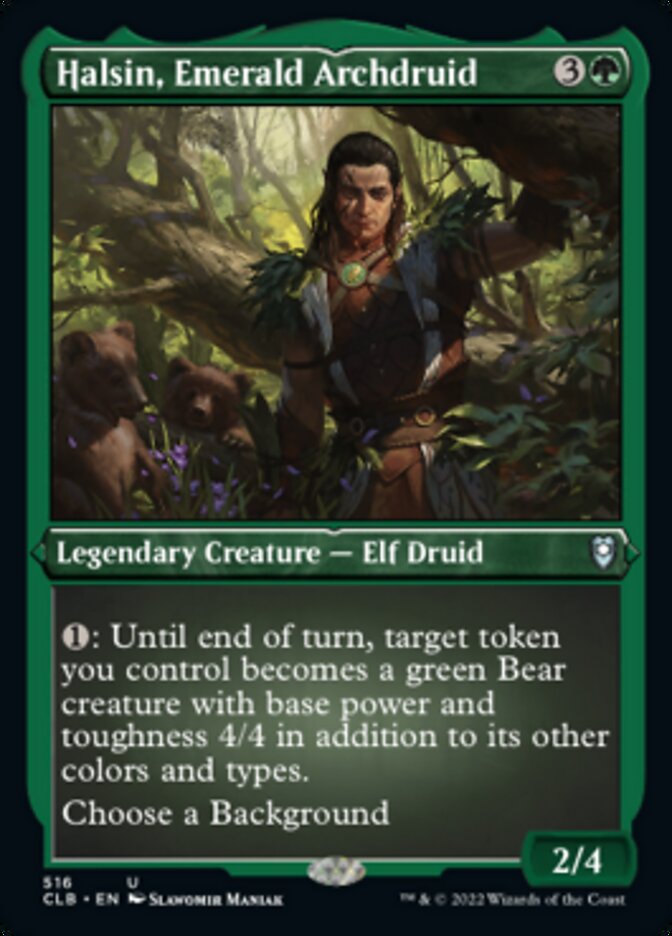 Halsin, Emerald Archdruid (Foil Etched) [Commander Legends: Battle for Baldur's Gate] | Game Master's Emporium (The New GME)