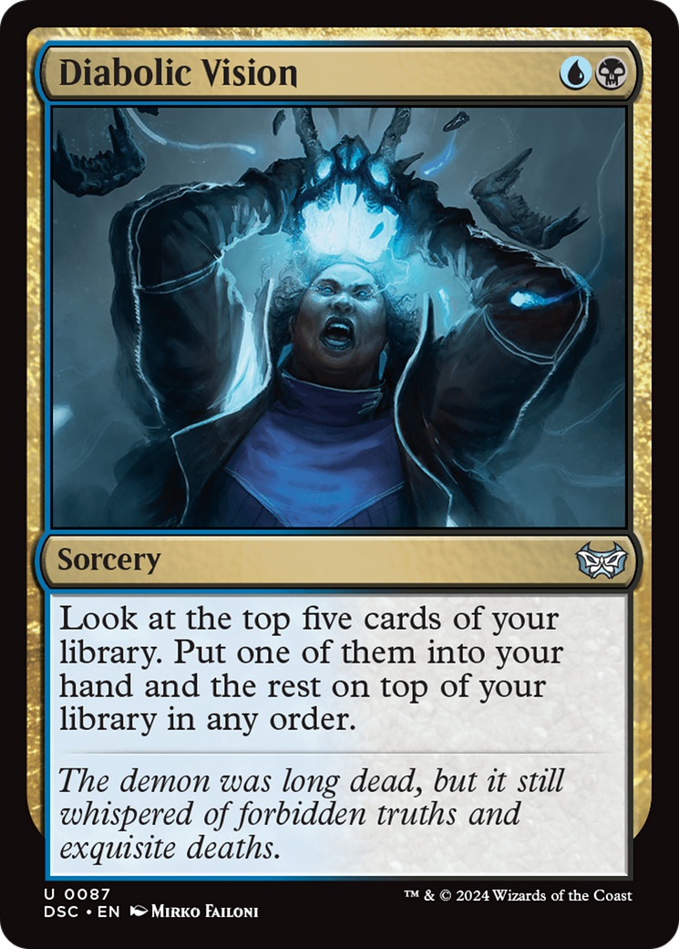 Diabolic Vision [Duskmourn: House of Horror Commander] | Game Master's Emporium (The New GME)