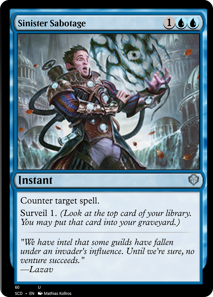 Sinister Sabotage [Starter Commander Decks] | Game Master's Emporium (The New GME)
