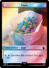 Human (0037) // Food (0057) Double-Sided Token (Surge Foil) [Doctor Who Tokens] | Game Master's Emporium (The New GME)